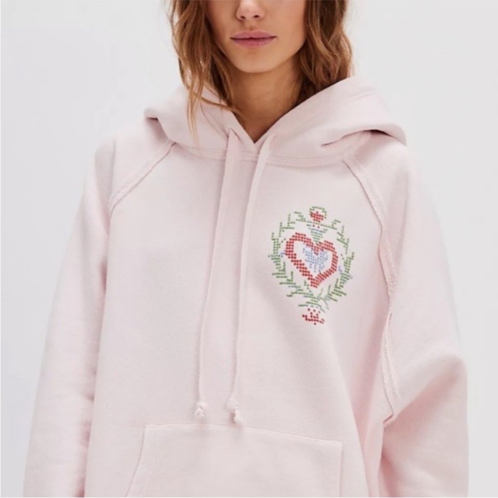 Keepsake hoodie heart combo free people size small EUC